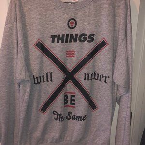 Vintage Pullover Hipster Medium Grey Comfy